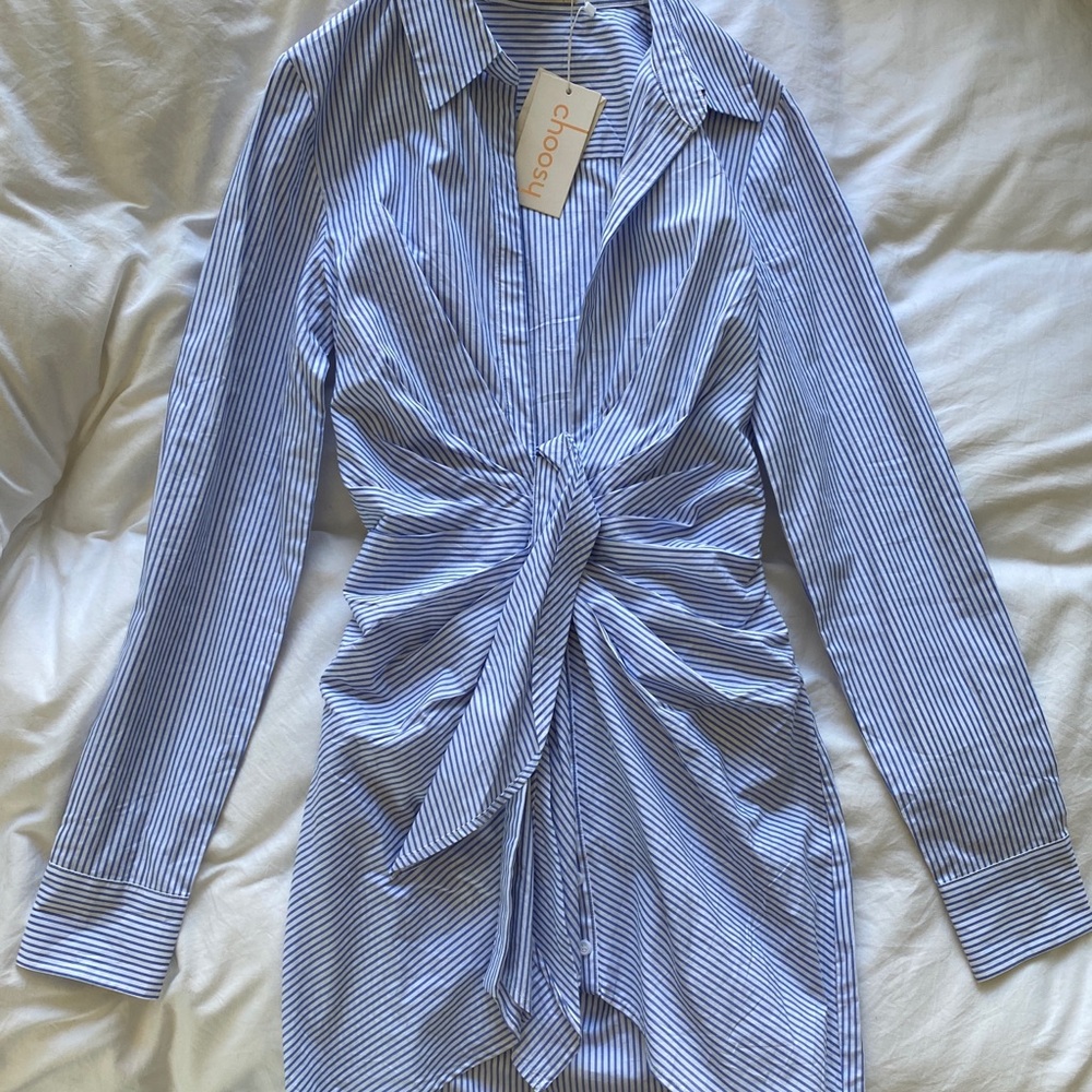 NWT Choosy Crosby St Pinstripe Dress Size 8